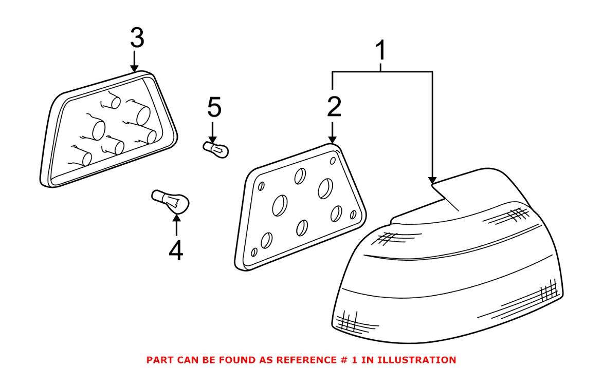 Tail Light Assembly - Driver Side